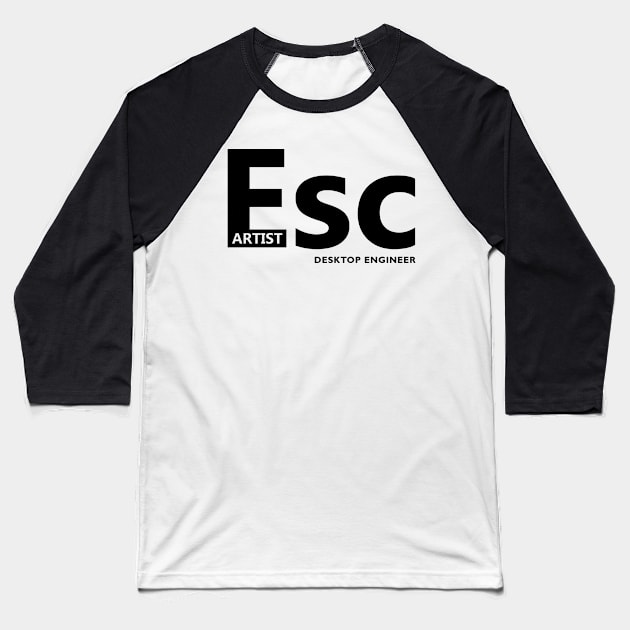 Esc Artist Baseball T-Shirt by bluehair